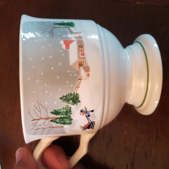 Sango 3900 Silent Night Footed Mugs Korea - Picture 8 of 16